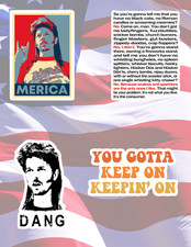 Joe Dirt 2000's Movie 4pc Sticker Pack