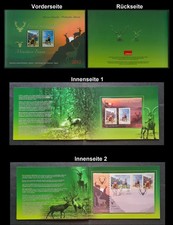 Romania 2012 Mountain Fauna, Spain, Red Deer, Iberia Capricorn Block 544, Folder