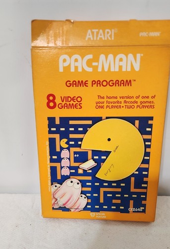 Atari 2600 Pac-Man 1981 Video Game Cartridge Complete in Box w/ Manual - Picture 3 of 6