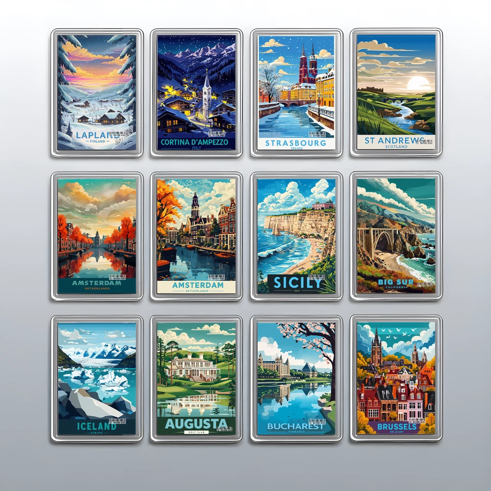 2517-OSS MANCHESTER STUDIO Acrylic Travel City Holiday Fridge Magnet –Souvenir Gift Refrigerator Decoration