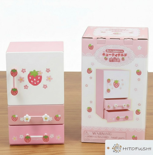 mother garden Wooden Toy Wild Strawberry Cutie Chilled Refrigerator Play Set 18