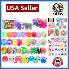 Unique Fidget Stress Ball Set 36 Packs - Perfect for Gifts  Party Favors