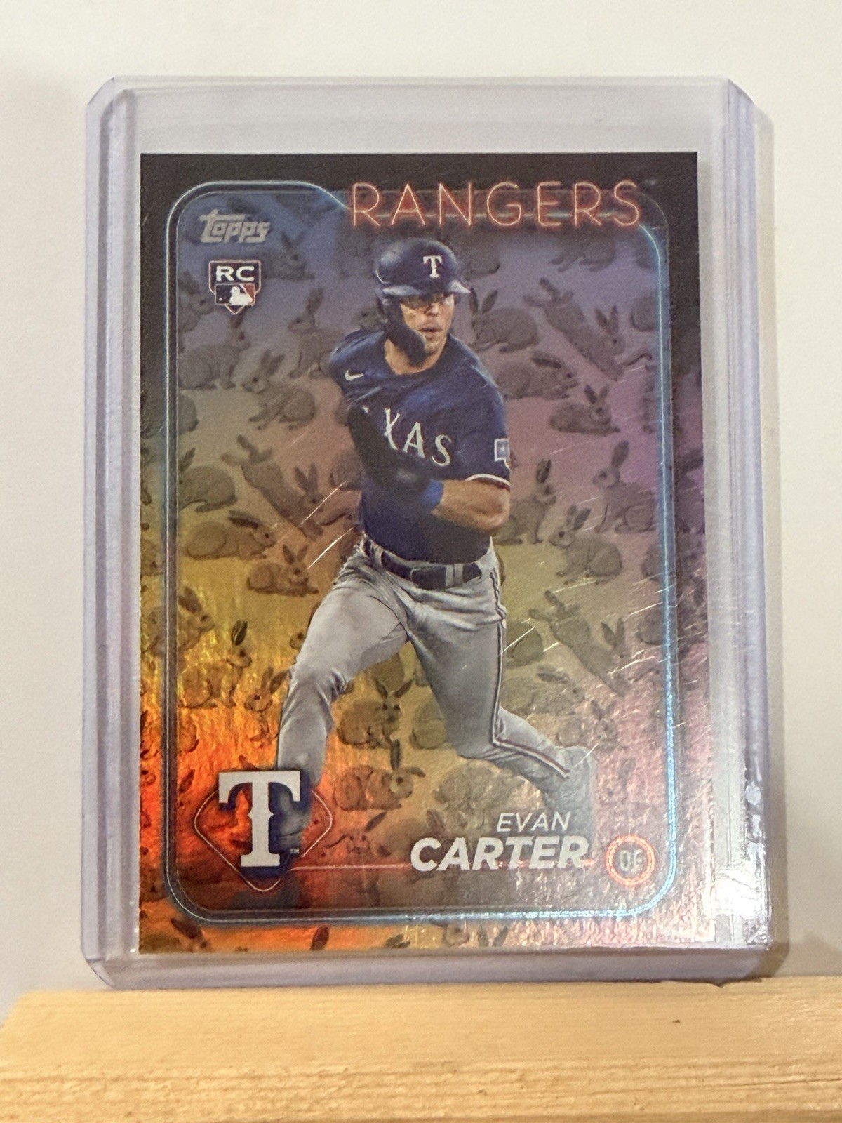 2024 Topps Series 1 Evan Carter Rabbits Rookie #280 Texas Rangers (RC)