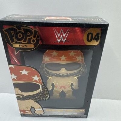 Funko Pop Pin WWE Randy Macho Man Savage 4' Enamel New Sealed