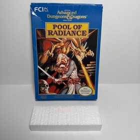 DUNGEON & DRAGONS: POOL OF RADIANCE - NES Game Box ONLY (Advanced D&D) Authentic