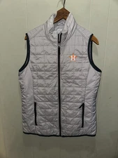 Cutter & Buck Women's Houston Astros CB Weather Tec Vest Puffer Vest Sz Large