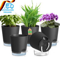 12.7 Cm SelbstbewäSserungstopf, 5Er Set Plastik BlumentöPfe Mit AbflusslöChern &