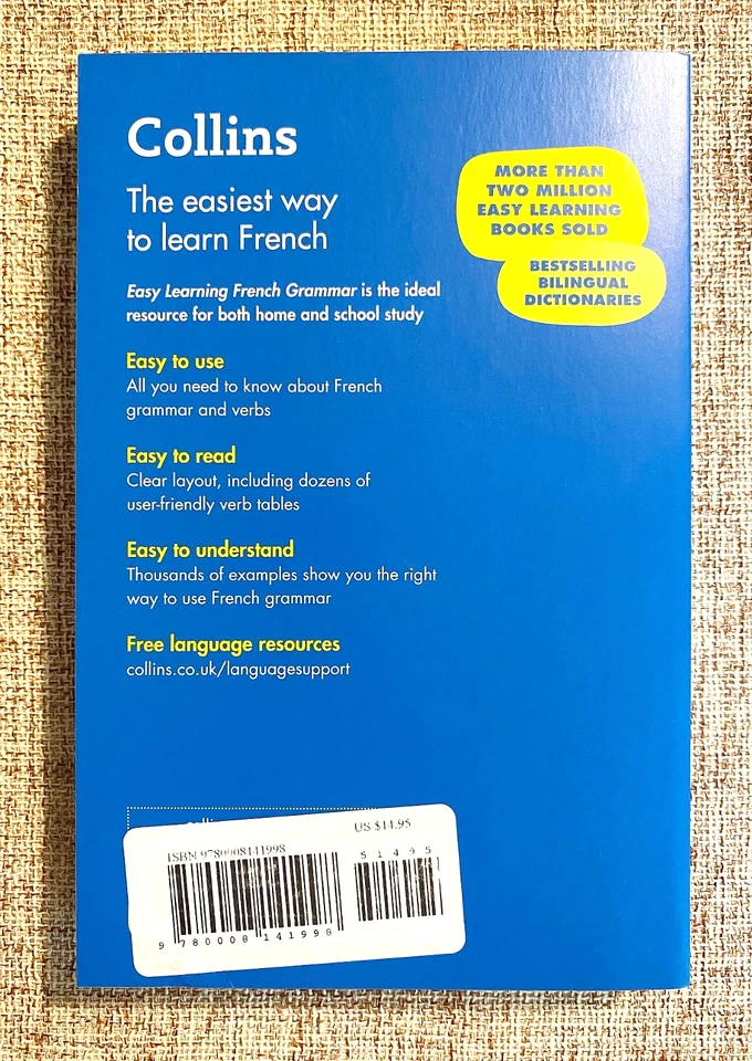 COLLINS EASY LEARNING FRENCH GRAMMAR BOOK PAPERBACK - Image 2 of 2