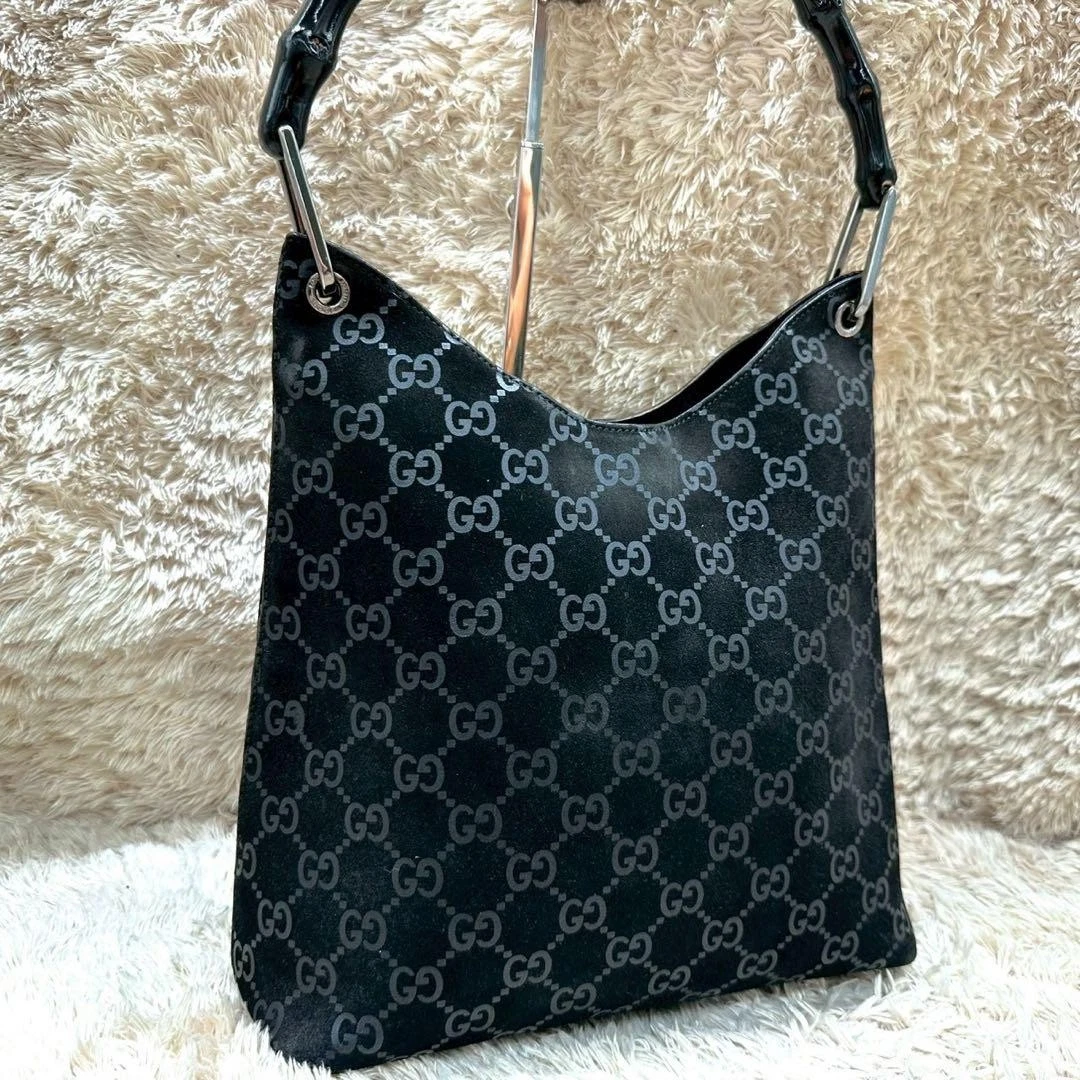 Gucci Black Suede Exterior Bags & Handbags for Women for sale | eBay