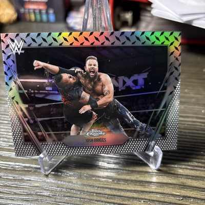 #ad 2026 Topps Chrome WWE #187 Josh Briggs Diamond Plate Refractor $1.99
