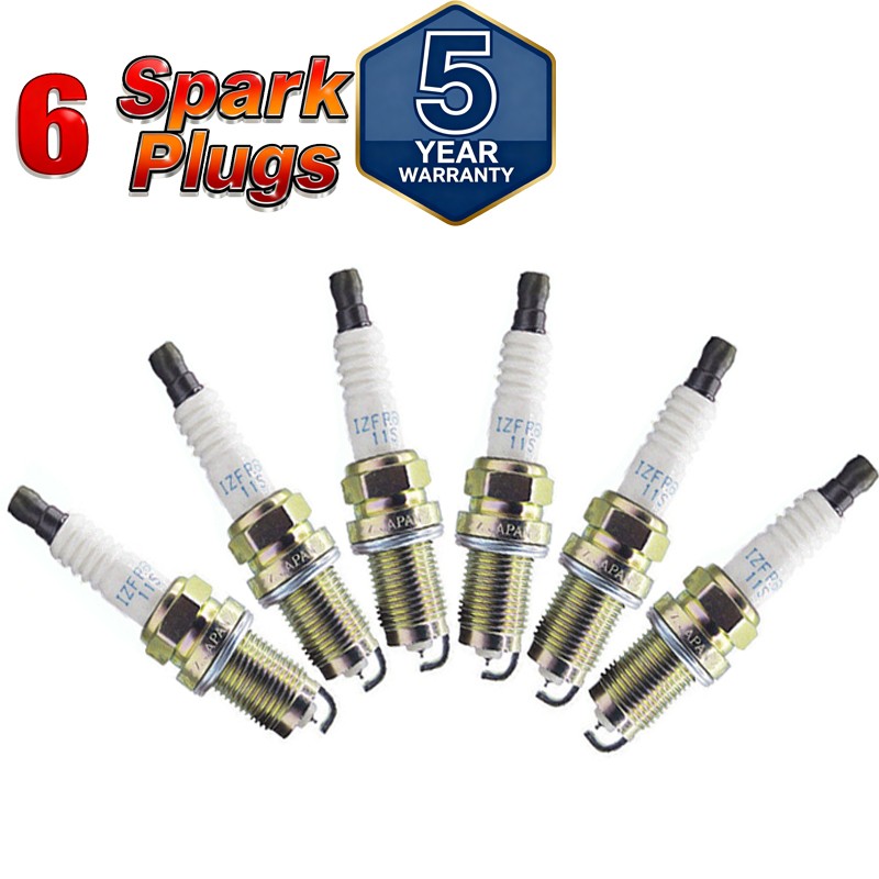 Set of 6 NGK 5266 Spark Plugs Laser Iridium For Honda Civic 1.8L L4 2006-2011