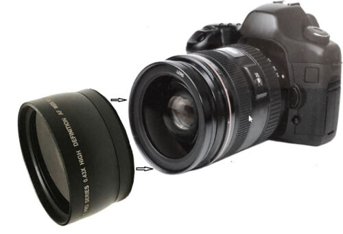 55mm 0.43X Wide Angle with Macro for Sony a37 a55 a58 a77 a100 a200 a350 a700 - Picture 1 of 8