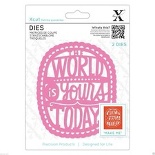 The World is Yours Today Two piece Large Xcut die