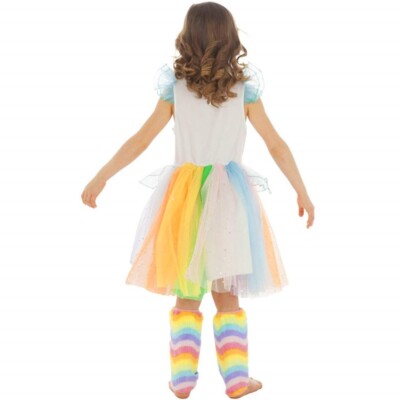 Costume Carnevale Bambina Unicorno Arcobaleno PS 17811