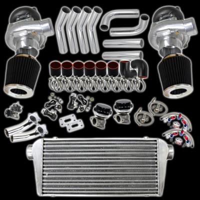 SUPER POWER TWIN TURBO KIT FOR FORD MUSTANG GT SVT V8 4.0L 4.6L 5.L V8 V10 GT500