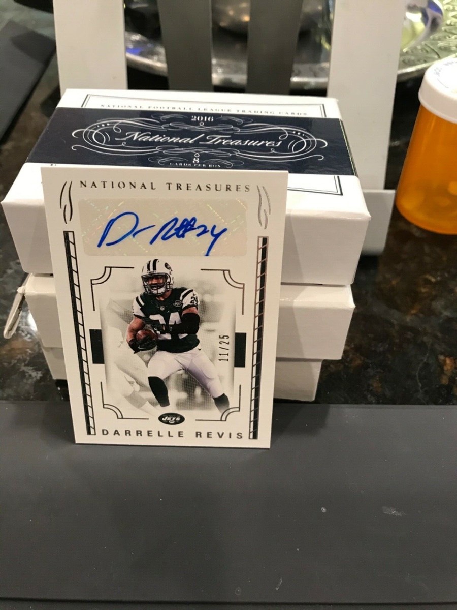 National Treasures Autograph Jets Darrelle Revis 11/25 2016 | eBay