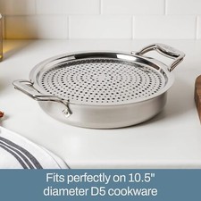 All-Clad D5 5-Ply Brushed Stainless Steel Sauteuse with lid ,economical
