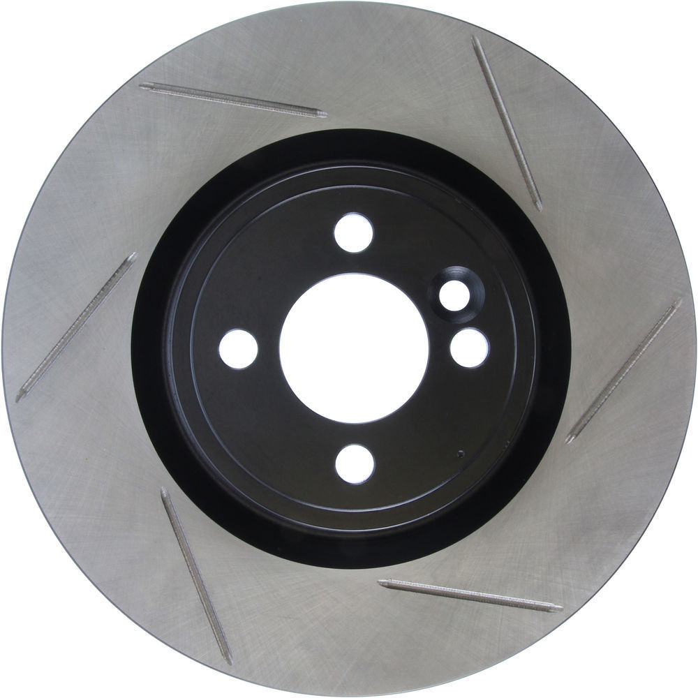 StopTech 14-15 Mini Cooper Base Slotted & Drilled Rear Left Rotor