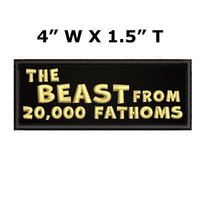 The Beast From 20,000 Fathoms Movie Patch Embroidered Iron-on Applique Halloween