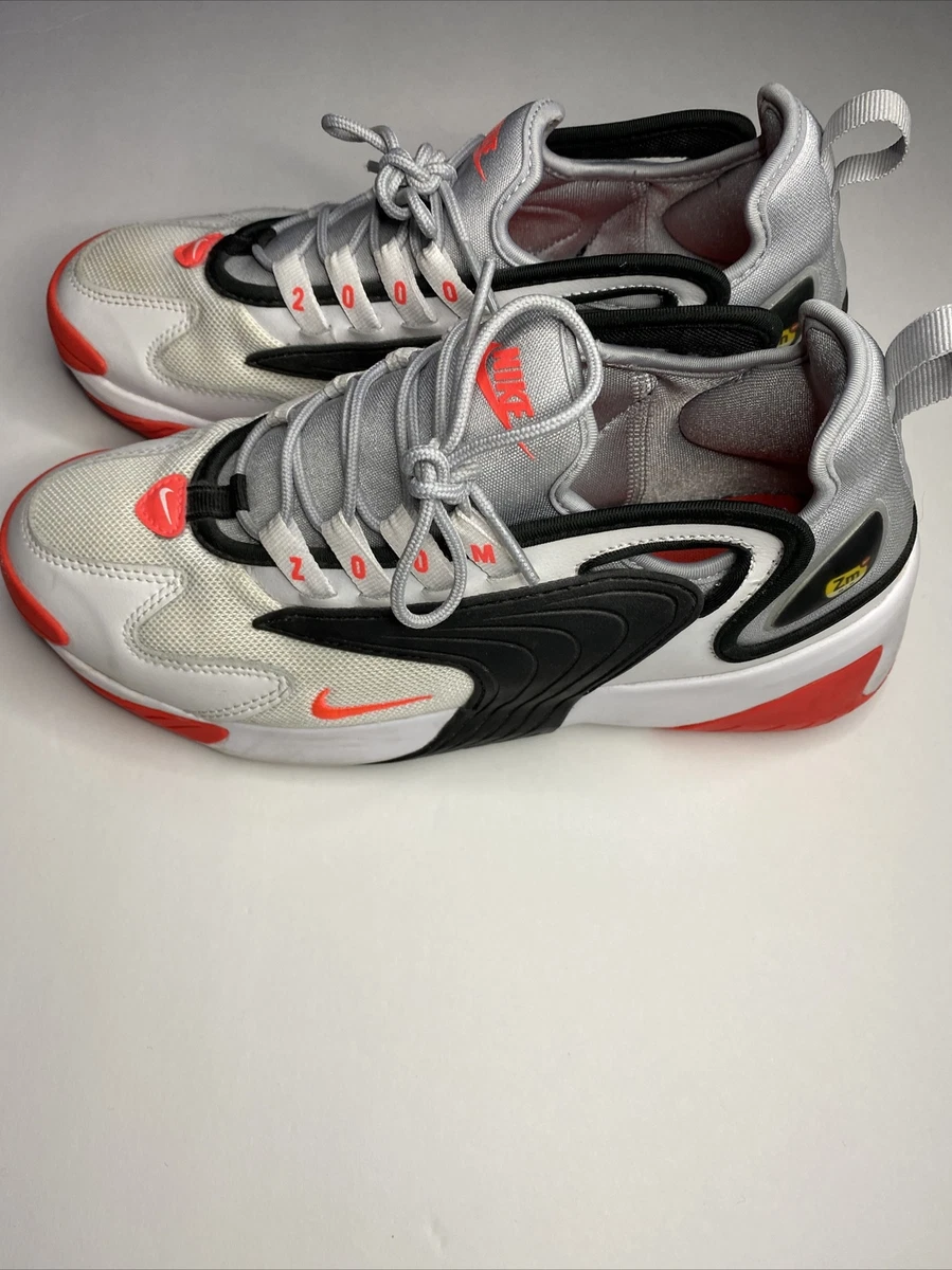 Size 7.5 - Nike White/Grey Infrared/Black eBay