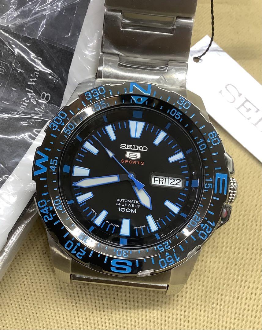 し*け様 SEIKO5　AUTOMATIC　スポーツ　機械式自動巻 　4R36- Seiko 5 Sports 4R36-03L0 SRP543J Day Date 24 Jewels