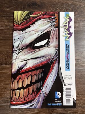 Batman # 13 1st Print DIE-CUT DC Comic Book Death Of The Family Joker 1 Hi Grd
