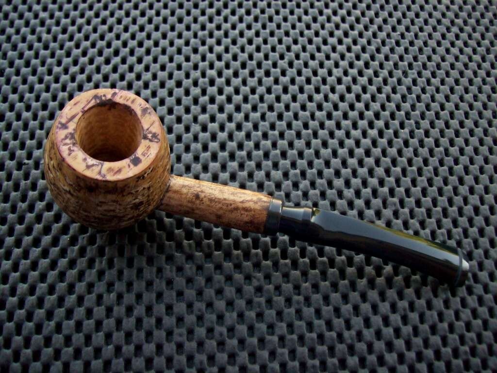 Missouri Meerschaum Corn Cob Pipe Diplomat Bent Black Danish Stem eBay