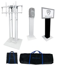 1 Rockville RTP33-TV Pro Totem DJ Speaker/Lighting Stand w/Detachable TV Mount
