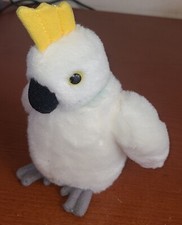 AURORA COCKATOO MINI FLOPSIE 8" PLUSH CUDDLY SOFT BIRD TOY TEDDY.