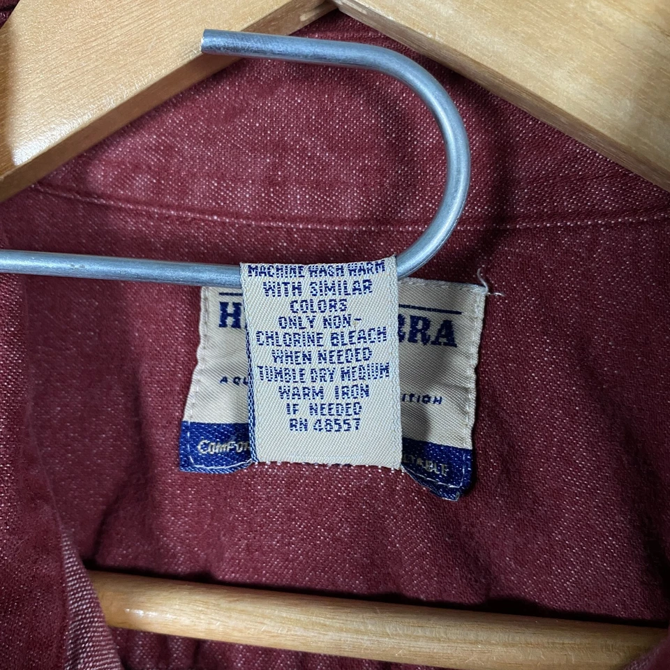 High Sierra Mens Shacket Shirt Large Button Down Brushed Cotton Red Workwear - Image 3 of 4