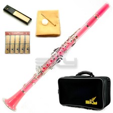  GREAT GIFT SKY Bb Pink Clarinet Package Nickle Silver Keys German Style