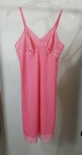 Vintage Pink Vanity Fair Size 32 Small Slip Dress Nightgown