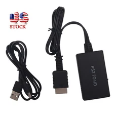 PS2 to HDMI Video Converter Adapter with 3.5mm Audio Output for HDTV Monitor US