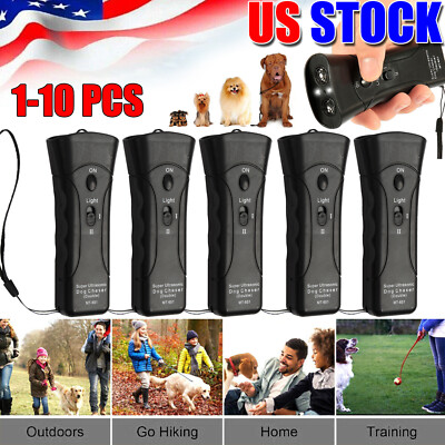 Petgentle Ultrasonic Anti Dog Barking Trainer LED Light Gentle Chaser w/ Light