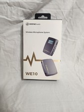 Mirfak WE10 Dual Wireless Microphone System Transmitter Receiver Recording, NIB.