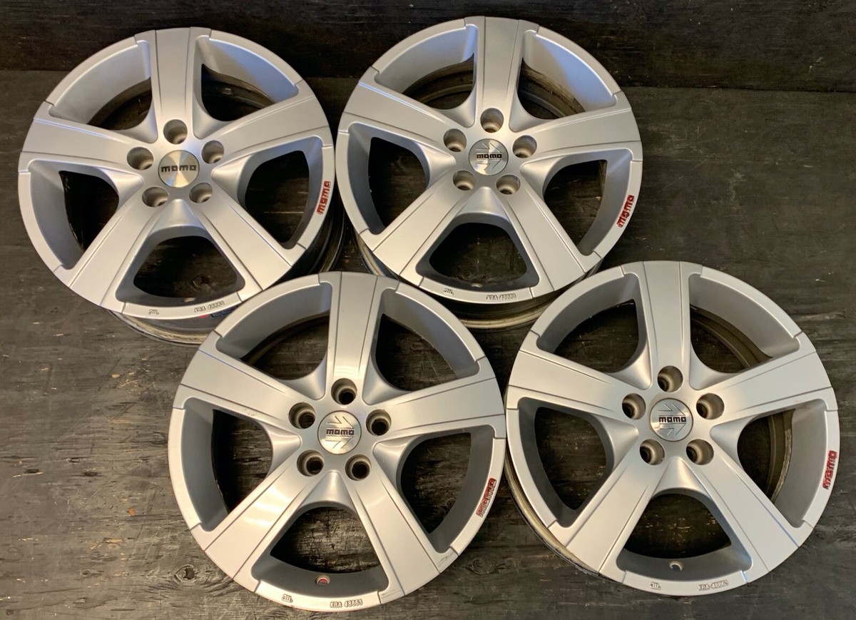 MOMO Win Pro Silver Winter Wheels Rims + Caps 15