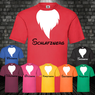 Zwerge Shirt Saufzwerg Spaß Herren Karneval T-Shirt Gruppenkostüm Party Fasching