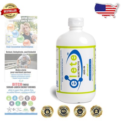 Essential Electrolyte Drops with Sodium, Magnesium, Potassium - 18.6oz Liquid
