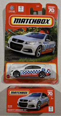 NEW 2023 Matchbox POWER GRAB HOLDEN VF COMMODORE SSV Highway Patrol Car LOT 2