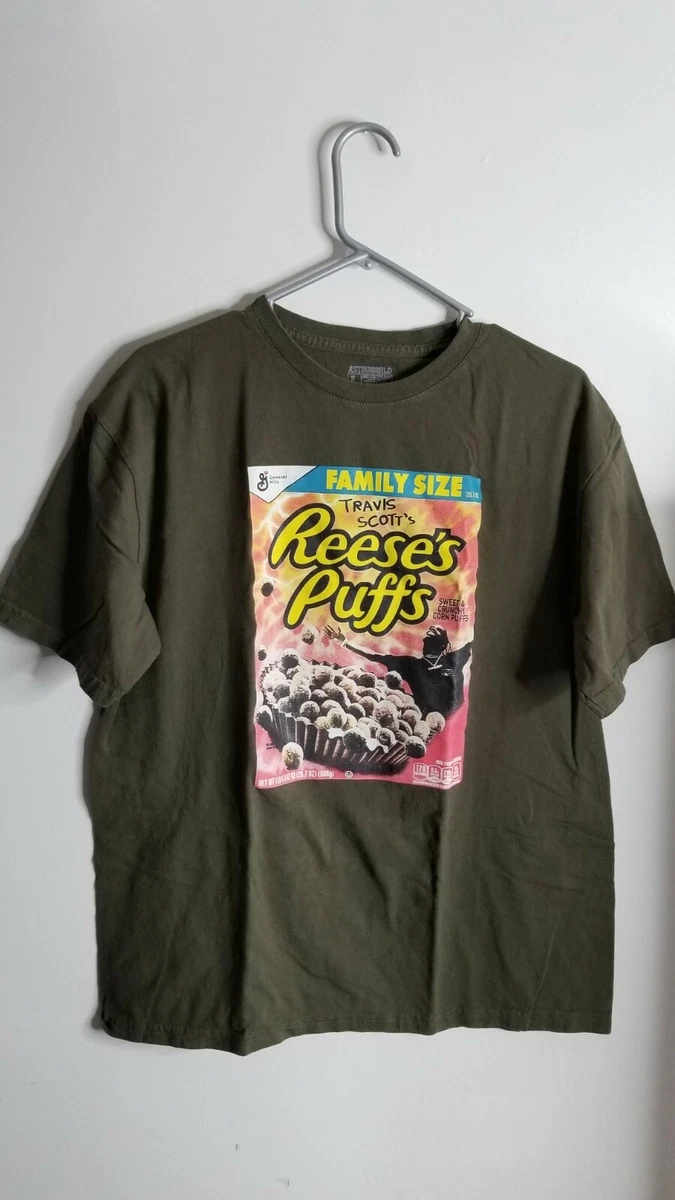 Travis Scott Reeses Puffs T Shirt, Astroworld Size L