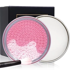Makeup Brush Cleaner Soap Solid Brush Cleaning Mat Tool