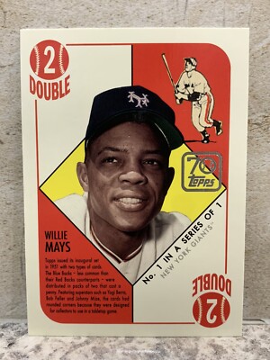 2021 Topps Update Willie Mays 1951 Blue Back 70 Years Of Topps SP #70YT-1 Giants