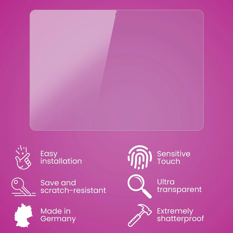 atFoliX Glass Protector for Huawei MediaPad T3 10 9H Hybrid-Glass - Image 3 of 4