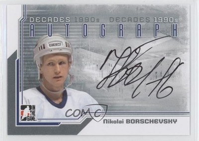2013-14 ITG Decades 1990s Silver Nikolai Borschevsky #A-NB Auto 1x1