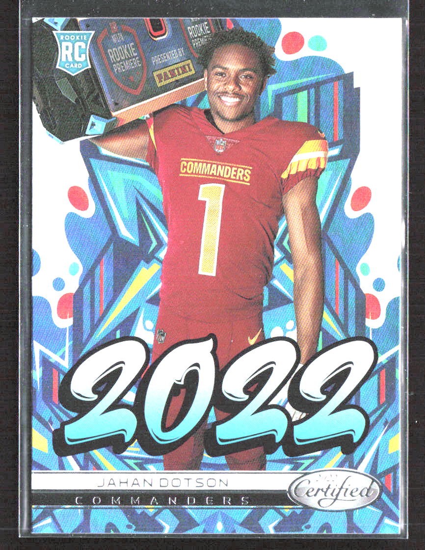 2022 Certified Jahan Dotson #2022-12 SN Grafitti Washington Commanders