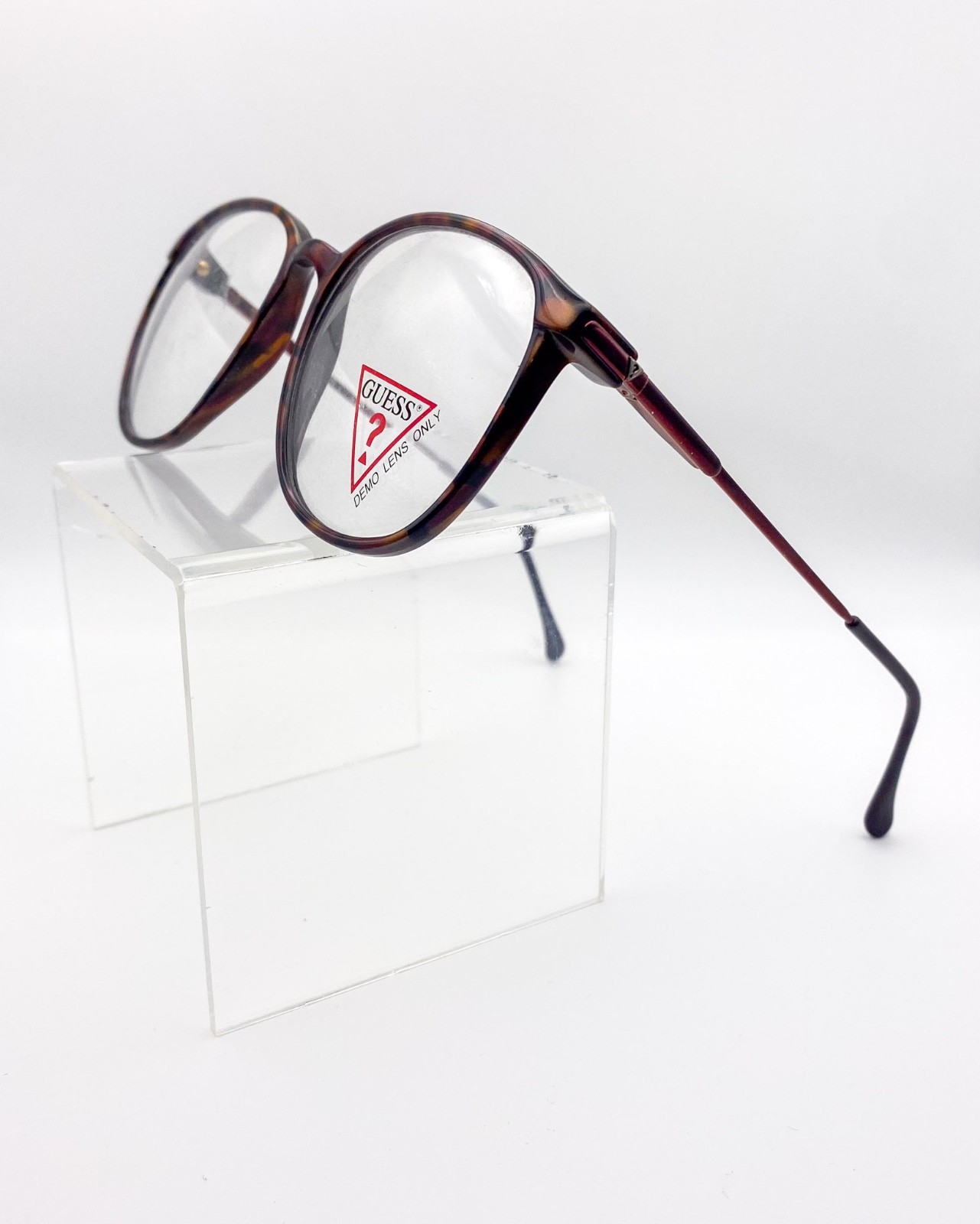 VTG Guess Rounded Square Tortoiseshell Eyeglasses… - image 5