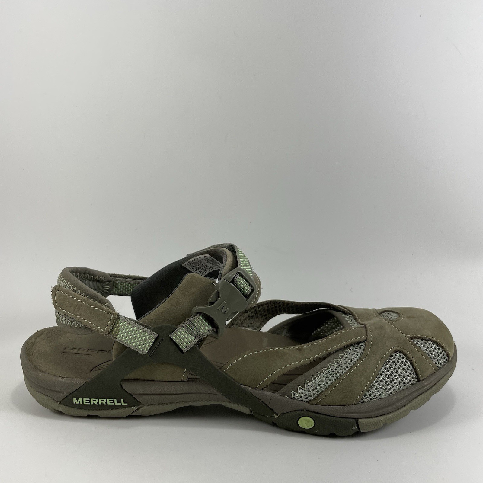 Merrell Azura Active Sandals Womens Size Brown Suede Mary Jane