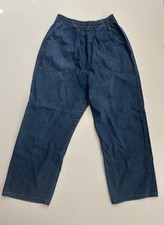 Vintage 70's Sears Women Jeans High Rise Wide Leg Denim Groovy Hippie Size 14