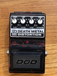 VINTAGE! DOD Death Metal FX86B Analog Distortion Pedal for Electric Guitar