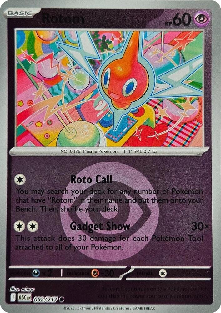 Rotom (Energy Symbol Pattern) Common ME: Ascended Heroes 092/217 NM